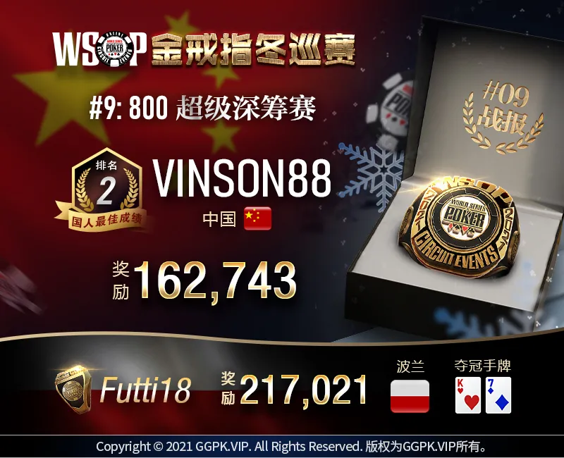 WSOP战报 中国选手用金刚把对手的筹码都带走，最强迷你主赛事百万开打！(图5)